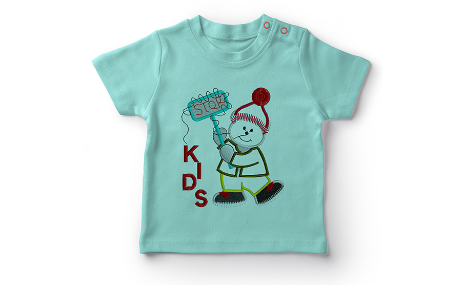 Baby shirt hot sale embroidery designs