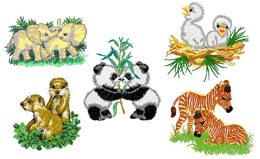 4X4 Baby Animals Embroidery Collection – Free Machine Embroidery