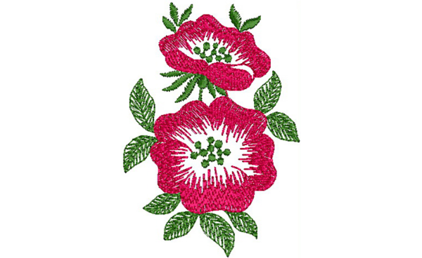 Machine embroidery flower design – Free Machine Embroidery Designs